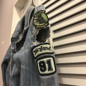 Well loved juicy couture denim jacket